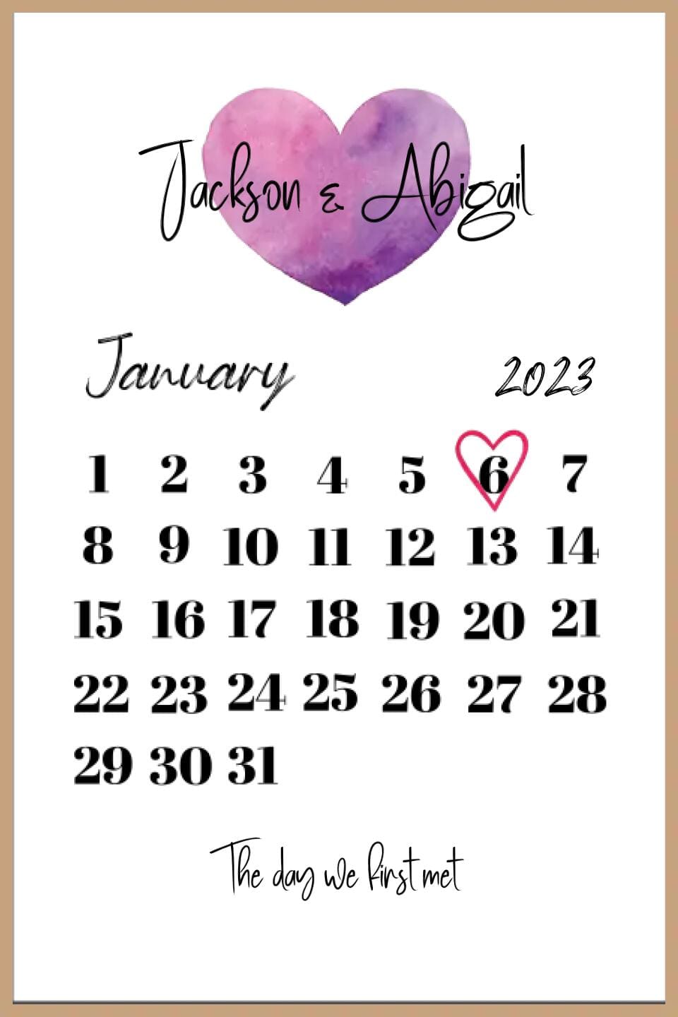 The Day We First... Framed Print